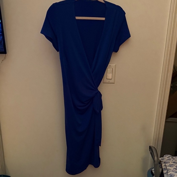 Source Unknown Deep Blue Midi Dress - Picture 1 of 3